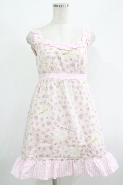 画像1: MILK / Littleマーガレットベビードール  アイボリー×ベビーピンク H-25-08-15-009-ML-OP-KB-ZH