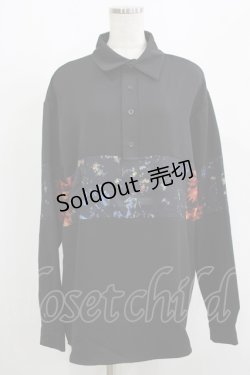 画像1: NieR Clothing / 切替長袖トップス  黒 H-25-08-16-001-PU-TO-KB-ZH
