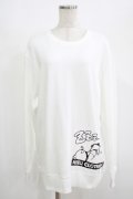 NieR Clothing / プリントSWEAT  XL 白 H-25-08-16-031-PU-TO-KB-ZH