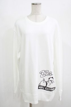 画像1: NieR Clothing / プリントSWEAT  XL 白 H-25-08-16-031-PU-TO-KB-ZH