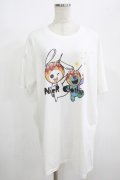 NieR Clothing / プリントCOTTON CUTSEW  白 H-25-08-16-032-PU-TO-KB-ZH