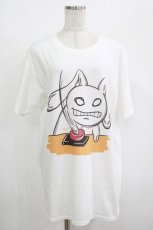 画像1: NieR CLOTHING / プリントCOTTON CUTSEW  白 H-25-08-16-033-PU-TO-KB-ZT494 (1)