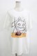 画像1: NieR Clothing / プリントCOTTON CUTSEW  白 H-25-08-16-033-PU-TO-KB-ZH (1)