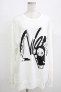 NieR Clothing / プリントSWEAT  2XL 白 H-25-08-16-034-PU-TO-KB-ZH