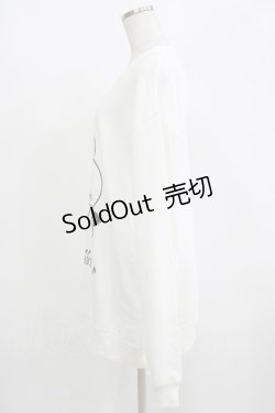 画像2: NieR Clothing / プリントSWEAT  2XL 白 H-25-08-16-035-PU-TO-KB-ZH