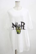 NieR Clothing / プリント半袖CUTSEW XL 白 H-25-08-16-038-PU-TO-KB-ZH