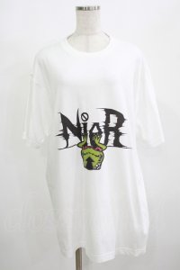 NieR Clothing / プリント半袖CUTSEW XL 白 H-25-08-16-038-PU-TO-KB-ZH