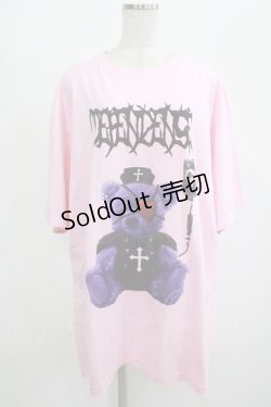 画像1: Amilige / Nurse BearプリントTシャツ  ピンク H-25-08-16-039-PU-TO-KB-ZT494