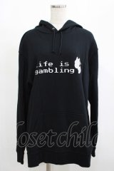 NieR Clothing / プリントプルパーカー  黒 H-25-08-16-042-PU-TO-KB-ZH