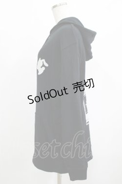 画像2: NieR Clothing / プリントプルパーカー  黒 H-25-08-16-042-PU-TO-KB-ZH