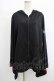 画像1: NieR Clothing / 着物風袖ZIPパーカー  黒 H-25-08-16-043-PU-TO-KB-ZH (1)