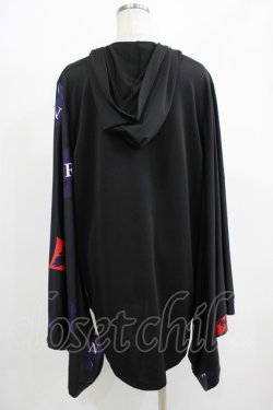 画像3: NieR Clothing / 着物風袖ZIPパーカー  黒 H-25-08-16-043-PU-TO-KB-ZH