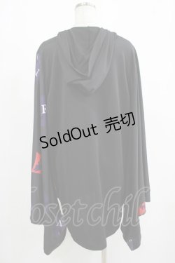 画像3: NieR Clothing / 着物風袖ZIPパーカー  黒 H-25-08-16-043-PU-TO-KB-ZH