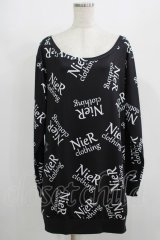 NieR Clothing / プリントトップス  黒ロゴ H-25-08-16-005-PU-BL-KB-ZH