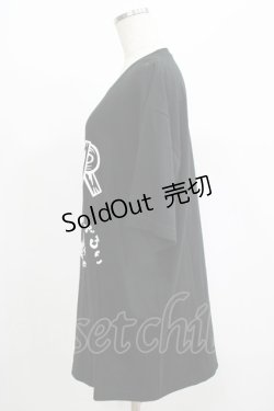 画像2: NieR Clothing / プリント半袖CUTSEW XL 黒 H-25-08-16-046-PU-TO-KB-ZT494