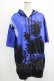 画像1: NieR Clothing / 半袖ZIPパーカー  青 H-25-08-16-048-PU-TO-KB-ZH (1)