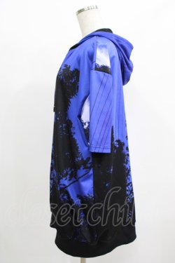 画像2: NieR Clothing / 半袖ZIPパーカー  青 H-25-08-16-048-PU-TO-KB-ZH