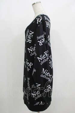 画像2: NieR Clothing / プリントトップス  黒ロゴ H-25-08-16-005-PU-BL-KB-ZH