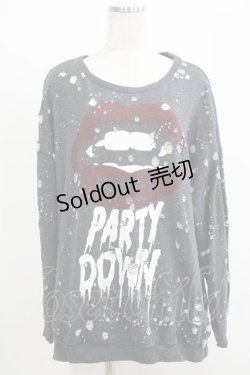 画像1: WORLD WIDE LOVE！(Rydia) / ダメージスウェット  グレー H-25-08-16-051-PU-TO-KB-ZH