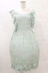 Nile Perch / ツイードフリルワンピース Free ミント H-25-08-16-1006-LO-OP-NS-ZH