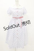 Nile Perch / ハートドットセーラーワンピース Free サックス/レッド H-25-08-16-1010-LO-OP-NS-ZH