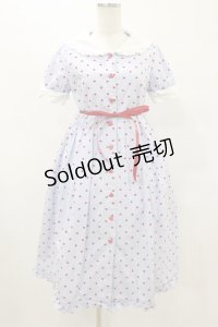 Nile Perch / ハートドットセーラーワンピース Free サックス/レッド H-25-08-16-1010-LO-OP-NS-ZH