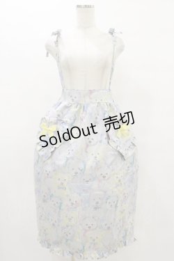 画像1: Nile Perch / くまゴブランスカート Free ブルー H-25-08-16-1015-LO-SK-NS-ZH