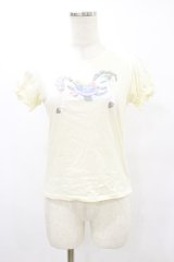 Nile Perch / プリントカットソー Free 木馬柄/クリーム H-25-08-16-1024-LO-TO-NS-ZH