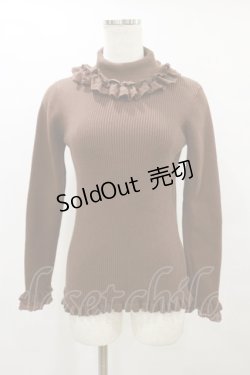 画像1: PINK HOUSE / タートルネックニット Free ブラウン H-25-08-16-1030-LO-TO-NS-ZH