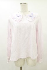Nile Perch / リボン襟カットソー Free ピンク H-25-08-16-1032-LO-TO-NS-ZH