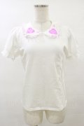 Nile Perch / 襟ワッペンカットソー Free ハート/オフ H-25-08-16-1037-LO-TO-NS-ZH