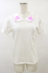 Nile Perch / 襟ワッペンカットソー Free ハート/オフ H-25-08-16-1037-LO-TO-NS-ZH