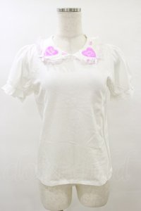 Nile Perch / 襟ワッペンカットソー Free ハート/オフ H-25-08-16-1037-LO-TO-NS-ZH
