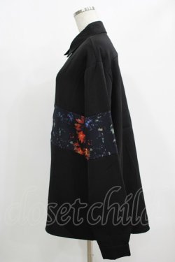画像2: NieR Clothing / 切替長袖トップス  黒 H-25-08-16-001-PU-TO-KB-ZH