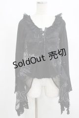 h.naoto Blood / レイヤード風カットソー  黒 H-25-08-16-058-HN-TO-KB-ZH