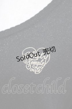 画像4: Emily Temple cute / ハートロゴ刺繍ラメニットカーディガン  ブラック H-25-08-16-059-ET-TO-KB-ZH