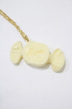 画像1: Q-pot. / ミルクキャンディーネックレス  ミルクホワイト H-25-08-16-068-QP-AC-KB-ZH
