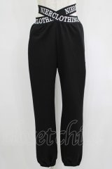 NieR Clothing / ロゴベルトストレッチパンツ F 黒 H-25-08-16-073-PU-PA-KB-ZH