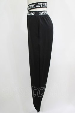 画像2: NieR Clothing / ロゴベルトストレッチパンツ F 黒 H-25-08-16-073-PU-PA-KB-ZH