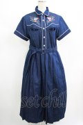 Candy Stripper / Bloomy Cat One-piece M ブルー H-25-08-16-011-PU-OP-KB-ZH