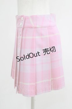 画像2: MILK / Sweet checkスカート  ピンク H-25-08-16-020-ML-SK-KB-ZH