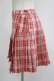 画像2: Candy Stripper / CHECK PLEATS MINI SKIRT M レッド H-25-08-16-021-PU-SK-KB-ZH (2)