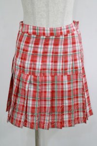 Candy Stripper / CHECK PLEATS MINI SKIRT S  H-25-08-16-022-PU-SK-KB-ZH