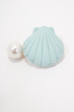画像1: Q-pot. / シェルマカロンピアス  サックス H-25-08-17-1031-QP-AC-KB-ZH