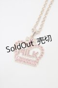 MILK / ロゴクラウンネックレス  ゴールド×ピンク H-25-08-17-1035-ML-AC-KB-ZH