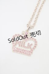 MILK / ロゴクラウンネックレス  ゴールド×ピンク H-25-08-17-1035-ML-AC-KB-ZH