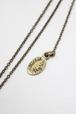 画像2: Michal Negrin / リボンチャームネックレス  ゴールド×ピンク H-25-08-17-1049-LO-AC-KB-ZH