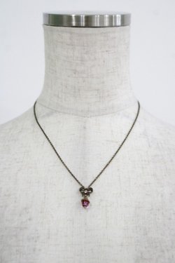 画像3: Michal Negrin / リボンチャームネックレス  ゴールド×ピンク H-25-08-17-1049-LO-AC-KB-ZH