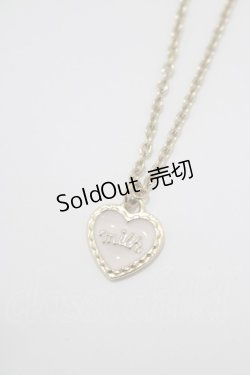 画像1: MILK / ロゴハートネックレス  ゴールド×ピンク H-25-08-17-1058-ML-AC-KB-ZH
