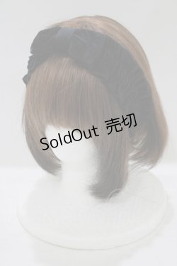 画像1: MILK / リボンヘアバンド  黒 H-25-08-17-1077-ML-AC-KB-ZH